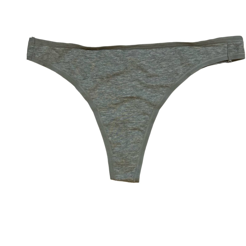 Everlane Grey Thong Cotton Panty Grey Small New Without Tags